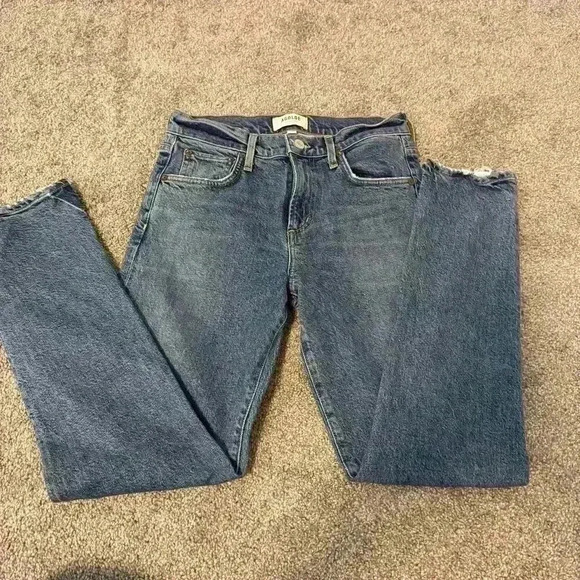 AGOLDE High Rise Straight Jeans Size 24 - Picture 1 of 6